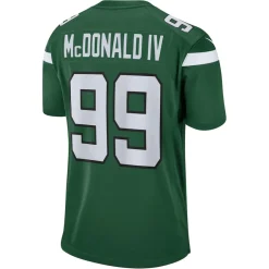 Replica^New York Jets Men's Nike Will McDonald IV Gotham Green Game Jersey