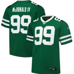 Nike Game^New York Jets Men's Nike Will McDonald IV Legacy Green Team Game Jersey
