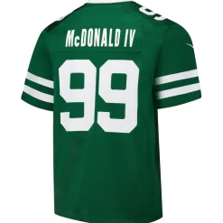 Nike Game^New York Jets Men's Nike Will McDonald IV Legacy Green Team Game Jersey