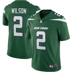 Jerseys|Men^New York Jets Men's Nike Zach Wilson Gotham Green Vapor Limited Jersey