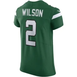 Nike Elite^New York Jets Men's Nike Zach Wilson Gotham Green Vapor Elite Jersey