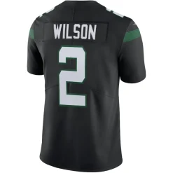 Nike Limited^New York Jets Men's Nike Zach Wilson Stealth Black Vapor Limited Jersey