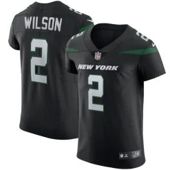 Nike Elite^New York Jets Men's Nike Zach Wilson Stealth Black Vapor Elite Jersey
