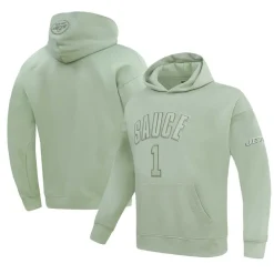 Sweatshirts & Fleece|Men^New York Jets Men's Pro Standard Ahmad Sauce Gardner Light Green Player Name & Number Pullover Hoodie