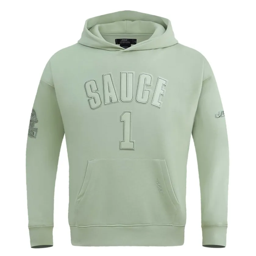 Sweatshirts & Fleece|Men^New York Jets Men's Pro Standard Ahmad Sauce Gardner Light Green Player Name & Number Pullover Hoodie