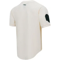 Sweaters & Dress Shirts^New York Jets Men's Pro Standard Ahmad Sauce Gardner Cream Name & Number Triple Tonal Button-Up Baseball Jersey