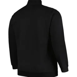 Jackets|Sweatshirts & Fleece^New York Jets Men's Profile Black Big & Tall Fleece Quarter-Zip Jacket