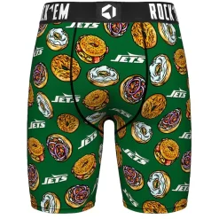 Underwear & Sleepwear^New York Jets Men's Rock Em Socks Green NY Style Bagel Boxer Briefs
