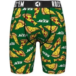 Underwear & Sleepwear^New York Jets Men's Rock Em Socks Green NY Style Pizza Boxer Briefs
