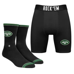 Shoes & Socks|Underwear & Sleepwear^New York Jets Men's Rock Em Socks Boxer Briefs And Socks Set