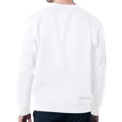 Sweatshirts & Fleece|Men^New York Jets Men's Starter White Color Scratch Team Graphic Fleece Pullover Sweatshirt