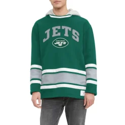 Sweatshirts & Fleece|Men^New York Jets Men's Tommy Hilfiger Green Ivan Fashion Pullover Hoodie