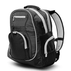 Travel|School Supplies^New York Jets MOJO Black/Gray Premium Color Trim Backpack