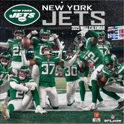 Office Accessories|Calendars^New York Jets 2024-2025 12” X 12” Team Wall Calendar