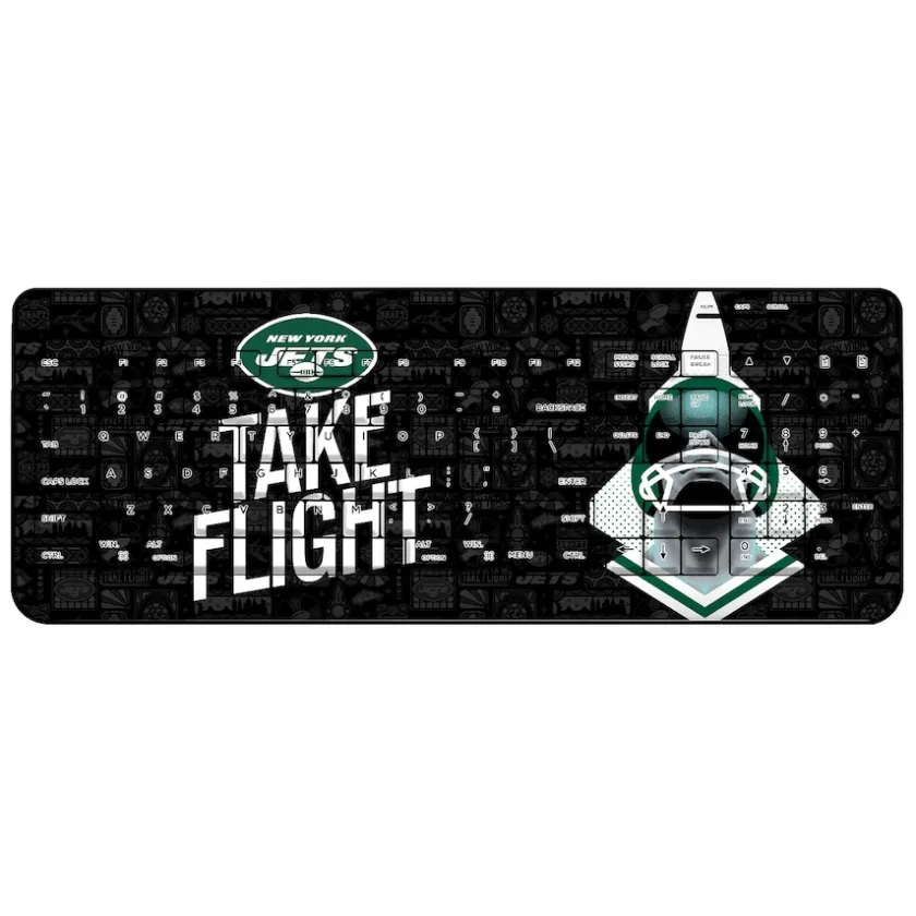 Office Accessories^New York Jets 2024 Illustrated Limited Edition Wireless Keyboard