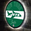 Lighting^New York Jets 23" LED Retro Logo Round Wall Sign