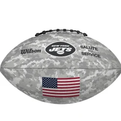 Footballs^New York Jets 2024 Salute To Service Wilson Pro Football