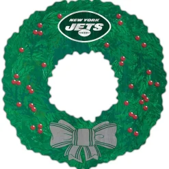 Holiday Items|Holiday Decorations^New York Jets 16'' Team Wreath Sign