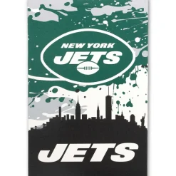 Wall Art^New York Jets 15" X 23" City Skyline Canvas Wall Art