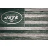 Wall Art|Wall Art^New York Jets 11'' X 19'' Distressed Flag Sign