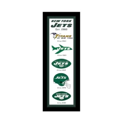 Wall Art|Wall Art^New York Jets 8" X 26" Established Date And Heritage Framed Wall Art