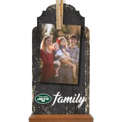 Picture Frames & Albums^New York Jets 6'' X 12'' Family Clothespin Sign