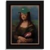 Picture Frames & Albums^New York Jets 12" X 16" Mona Lisa Fan Framed Fine Art Print