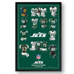 Wall Art|Wall Art^New York Jets 27" X 39" Uniform Heritage Framed Art Print