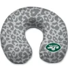 Travel^New York Jets Cheetah Print Memory Foam Travel Pillow