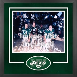 Display Cases|Photos^New York Jets Deluxe 16'' X 20'' Horizontal Photograph Frame With Team Logo