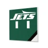 Lighting^New York Jets Diagonal Stripe Double Toggle Light Switch Plate