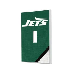 Lighting^New York Jets Diagonal Stripe Single Toggle Light Switch Plate