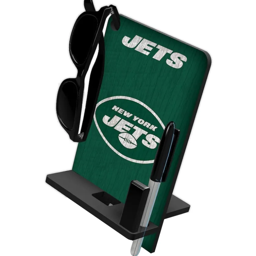 Office Accessories^New York Jets Four In One Desktop Phone Stand
