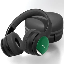 Music^New York Jets Historic Stripe Wireless Bluetooth Headphones With Case