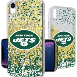 Phone Cases|Electronics^New York Jets IPhone Glitter Case With Confetti Design