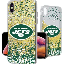 Phone Cases|Electronics^New York Jets IPhone Glitter Case With Confetti Design