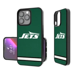 Phone Cases|Electronics^New York Jets IPhone Stripe Design Bump Case