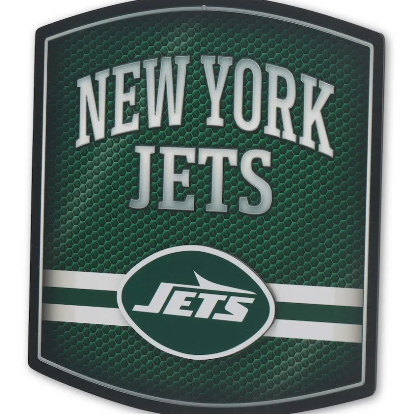 Wall Art|Wall Art^New York Jets Layered Stripe Metal Sign