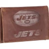 Accessories|Checkbooks-Wallets^New York Jets Leather Team Tri-Fold Wallet
