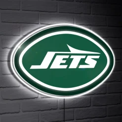 Lighting^New York Jets LED Team Logo Shaped Lighted Wall Sign
