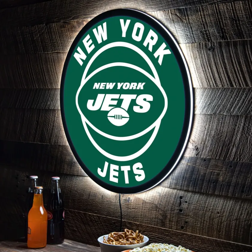 Lighting^New York Jets LED XL Round Wall Décor