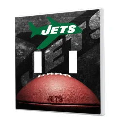 Lighting^New York Jets Legendary Design Double Toggle Lightswitch Plate