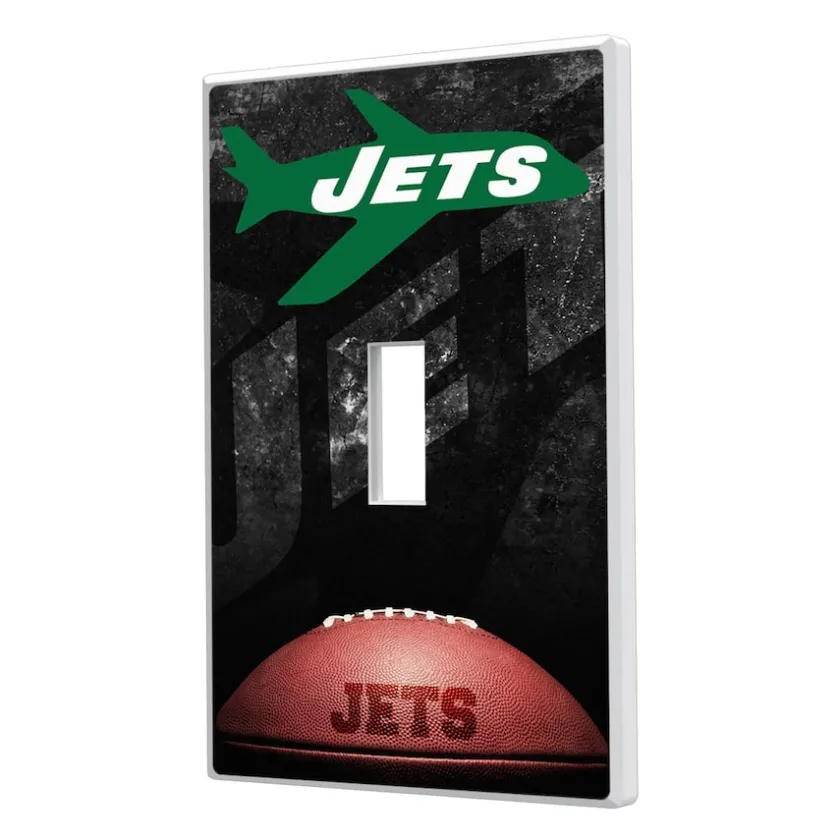 Lighting^New York Jets Legendary Design Single Toggle Lightswitch Plate