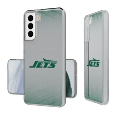 Phone Cases^New York Jets Linen Logo Galaxy Clear Case