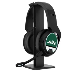 Music^New York Jets Logo Wireless Bluetooth Gaming Headphones & Stand