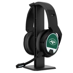 Music^New York Jets Logo Wireless Bluetooth Gaming Headphones & Stand