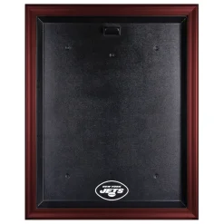 Display Cases^New York Jets Mahogany Framed Jersey Display Case