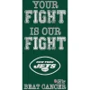 Wall Art|Wall Art^New York Jets NFL Crucial Catch 6'' X 12'' Your Fight Is Our Fight Beat Cancer Sign
