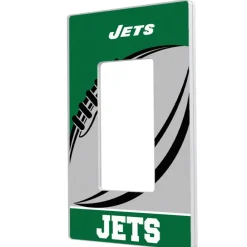 Lighting^New York Jets Passtime Design Single Rocker Lightswitch Plate