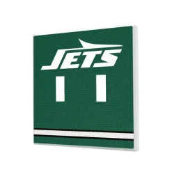 Lighting^New York Jets Stripe Double Toggle Light Switch Plate